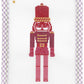 Pink Ombre Nutcracker