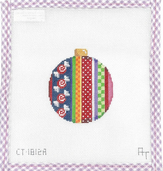 Merry Stripe Ball Ornament