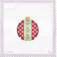 Gingerbread Boy Dots Ball Ornament
