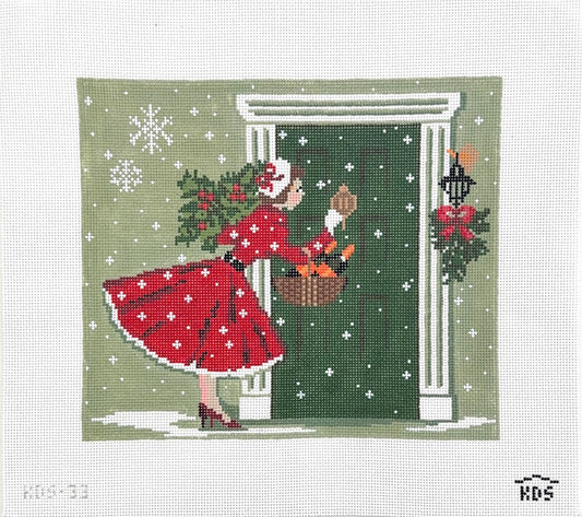 Betty Brings Bubbles Pillow