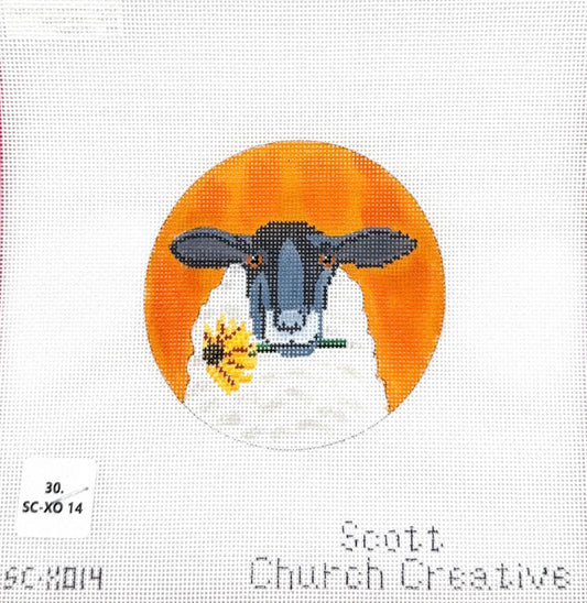 Sheep with Flower
