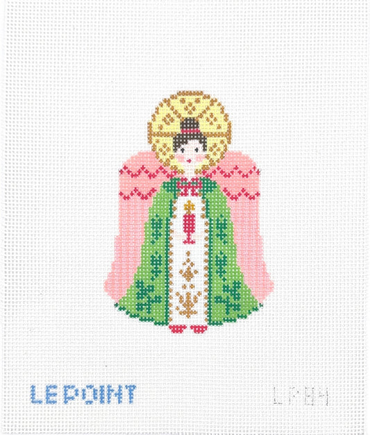 Green & Coral Angel