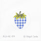 Blue & White Gingham Strawberry