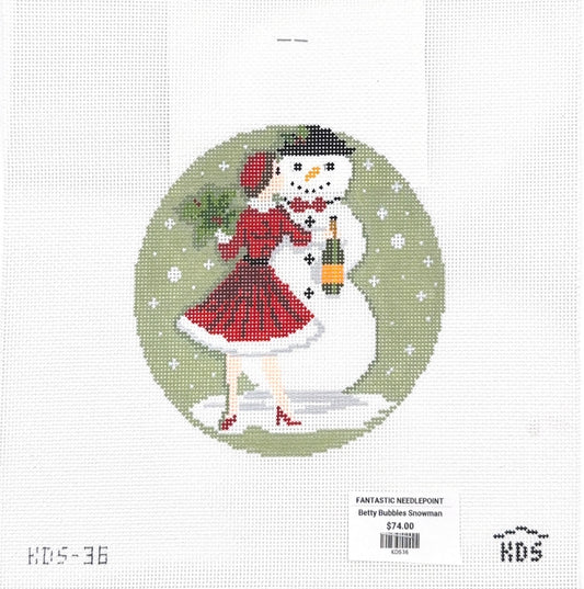 Betty with Snowman