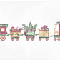 Christmas Train Bolster Pillow