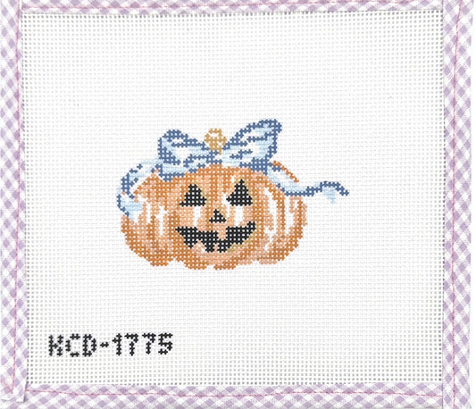 Blue Bow Pumpkin