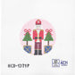 Pink Santa Nutcracker Round