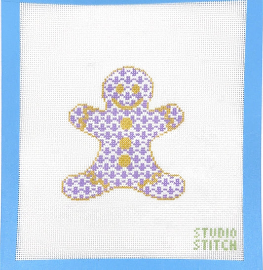 Purple Herend Gingerbread Man