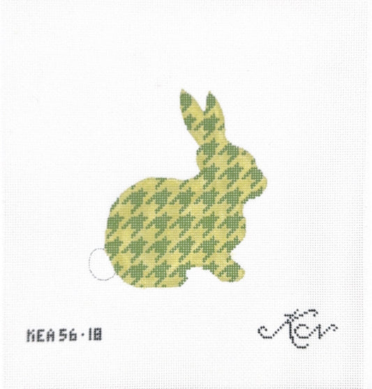 Lime Houndstooth Bunny