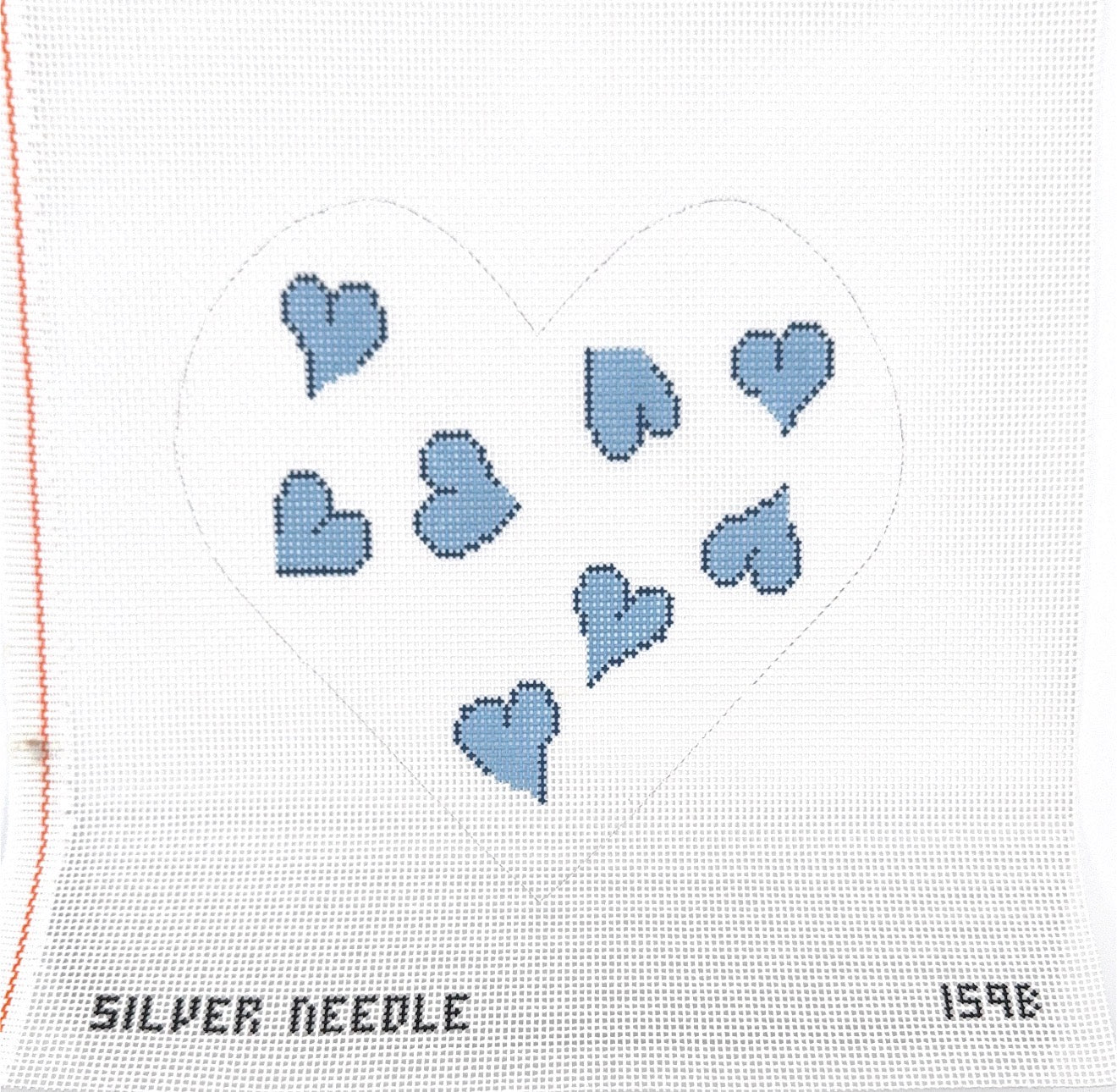 Blue Heart Pillow