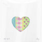 Turquoise Pin Dots Plaid Heart