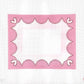 Pink Scallop Frame