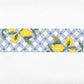 Lemons on Blue Gingham Fob