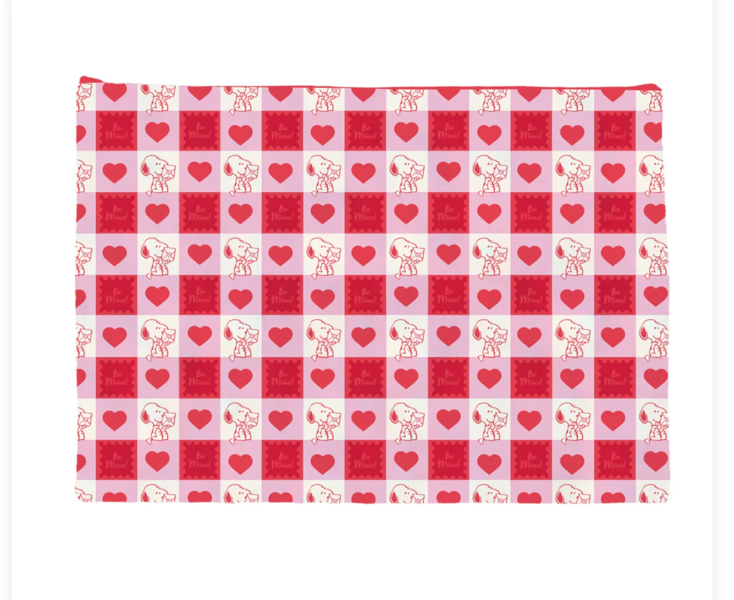 Medium Gingham Project Bag Snoopy