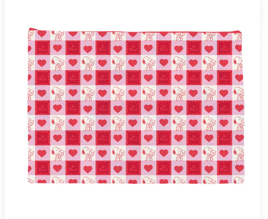 Medium Gingham Project Bag Snoopy