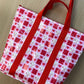 Large Woven Project Bag Valentines Snoopy