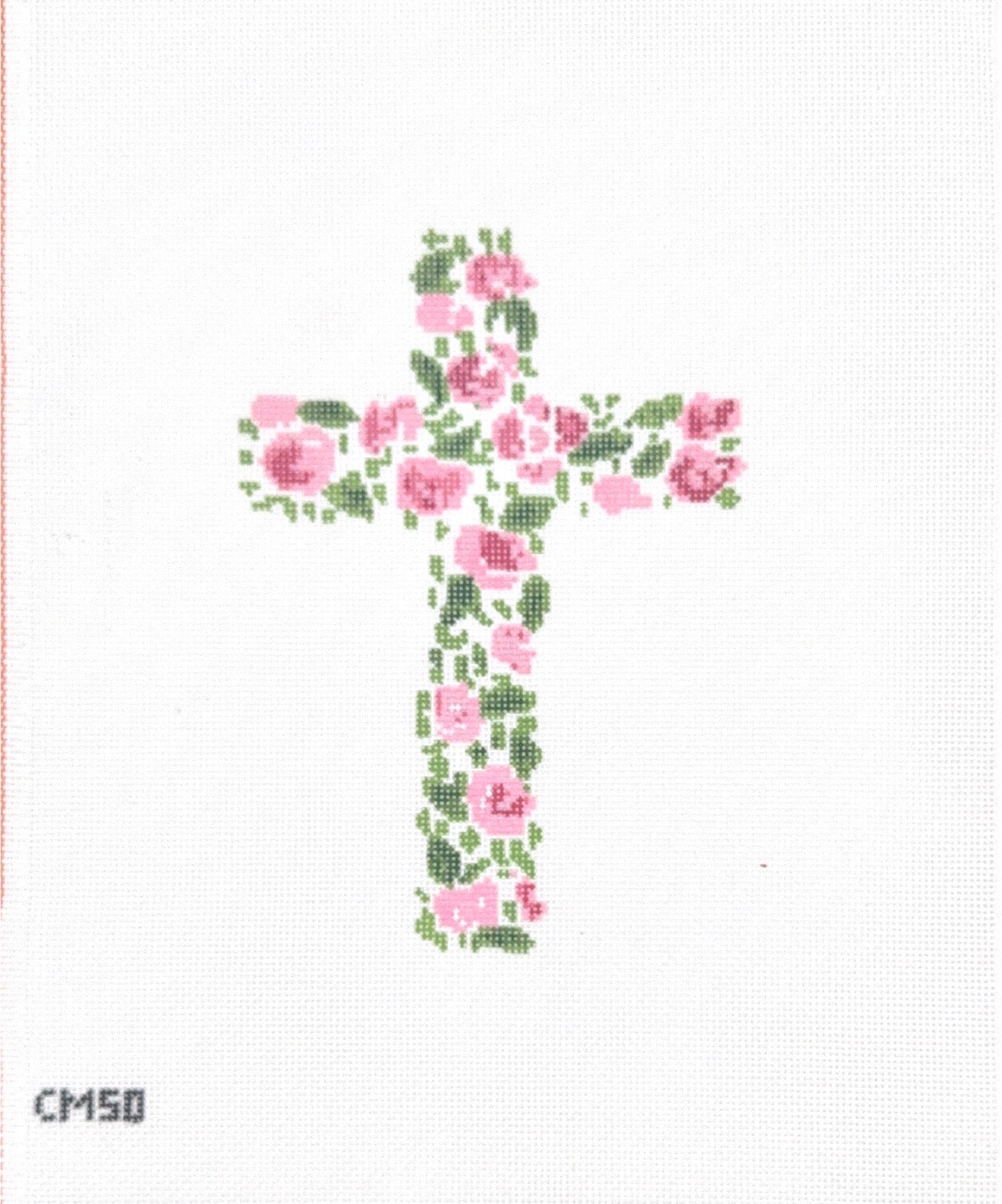 Pink Floral Cross