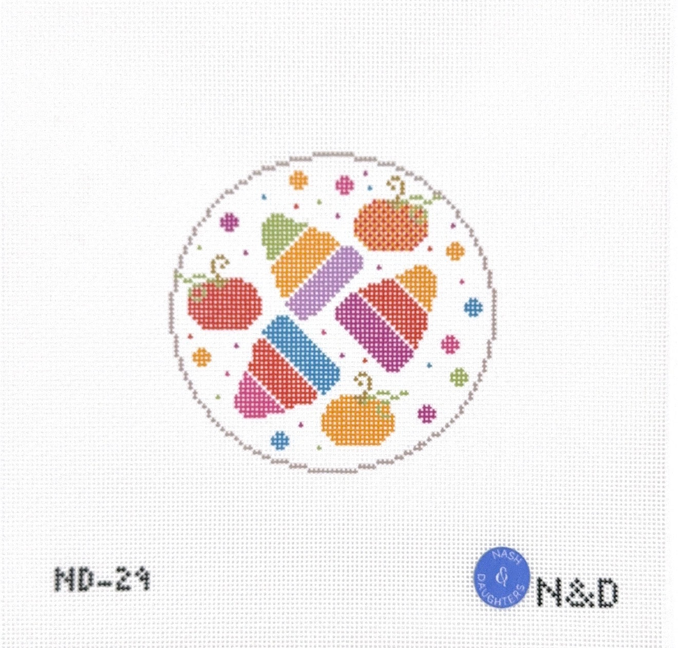 Colorful Candy Corn Round