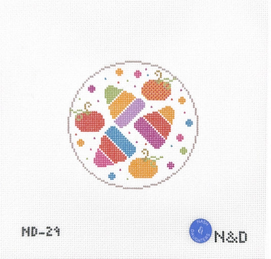 Colorful Candy Corn Round