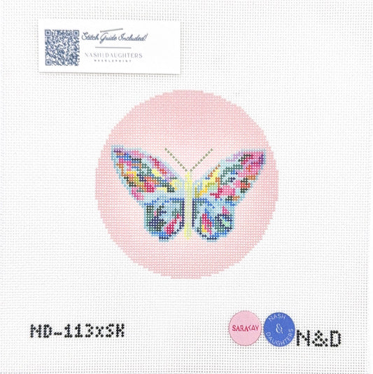 Butterfly with stitch guide