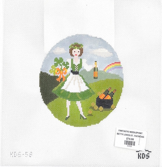 Betty Loves St. Patrick's Day with stitch guide