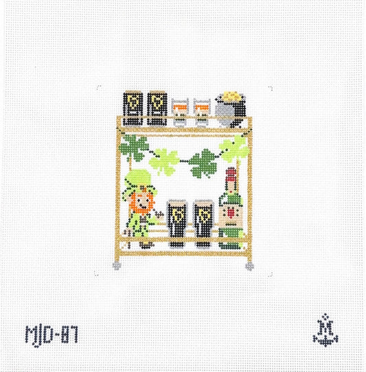 St Patricks Day Bar Cart