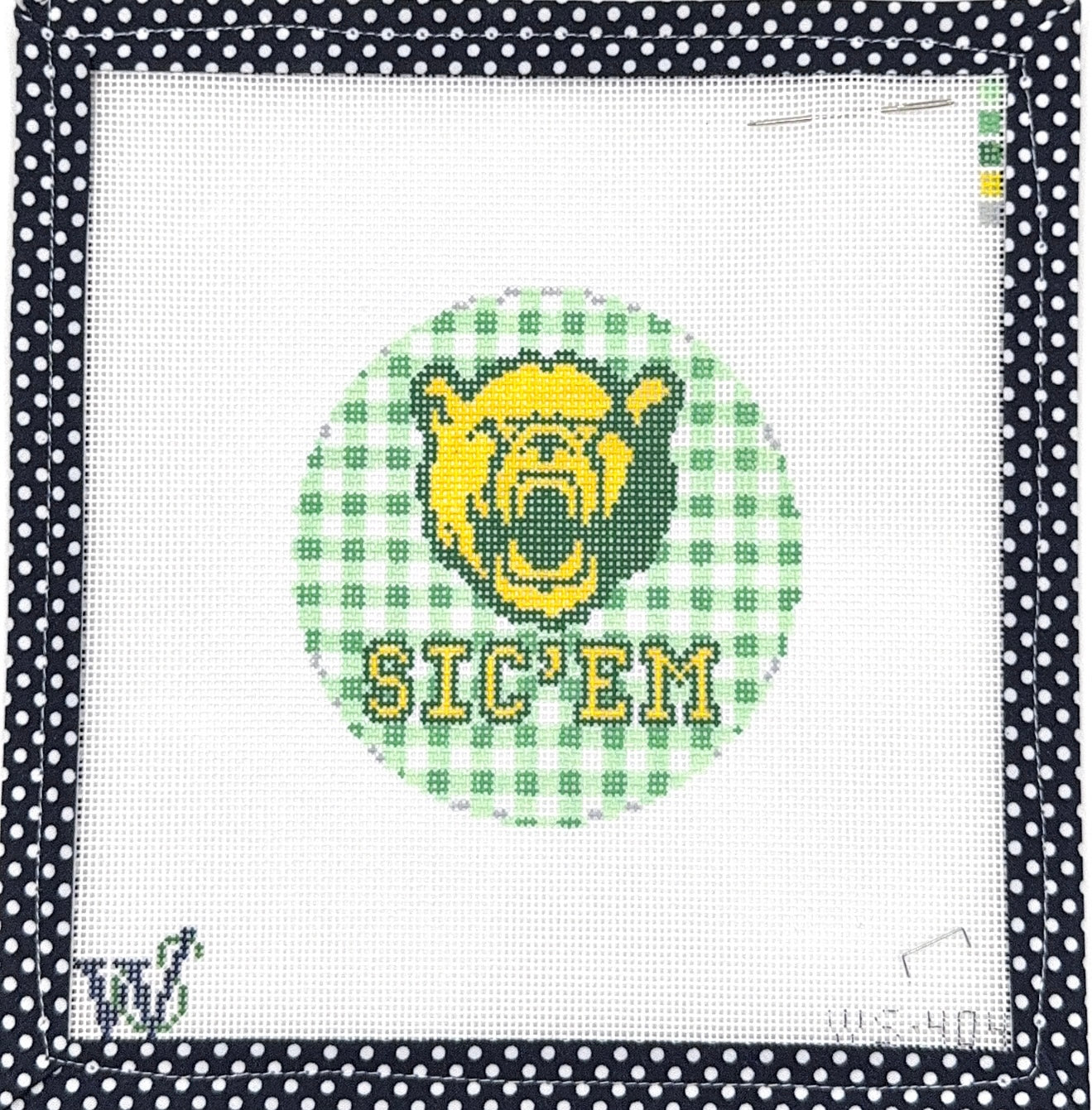 Baylor Gingham Round