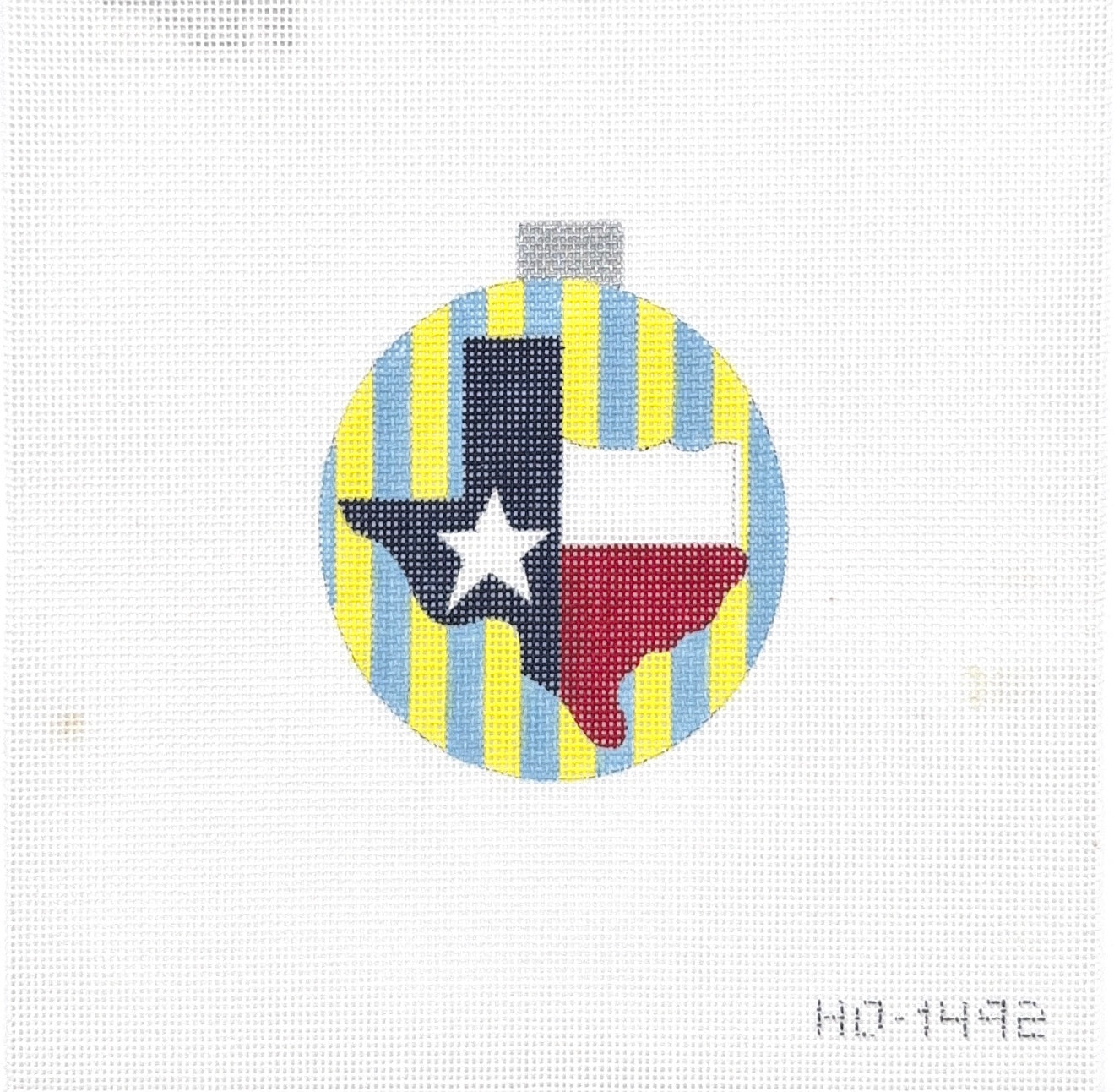 Texas Shaped Flag Round