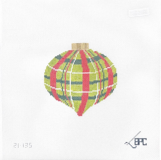 Retro Red/Green Plaid Ornament