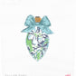 Bow Bulb Blue Floral