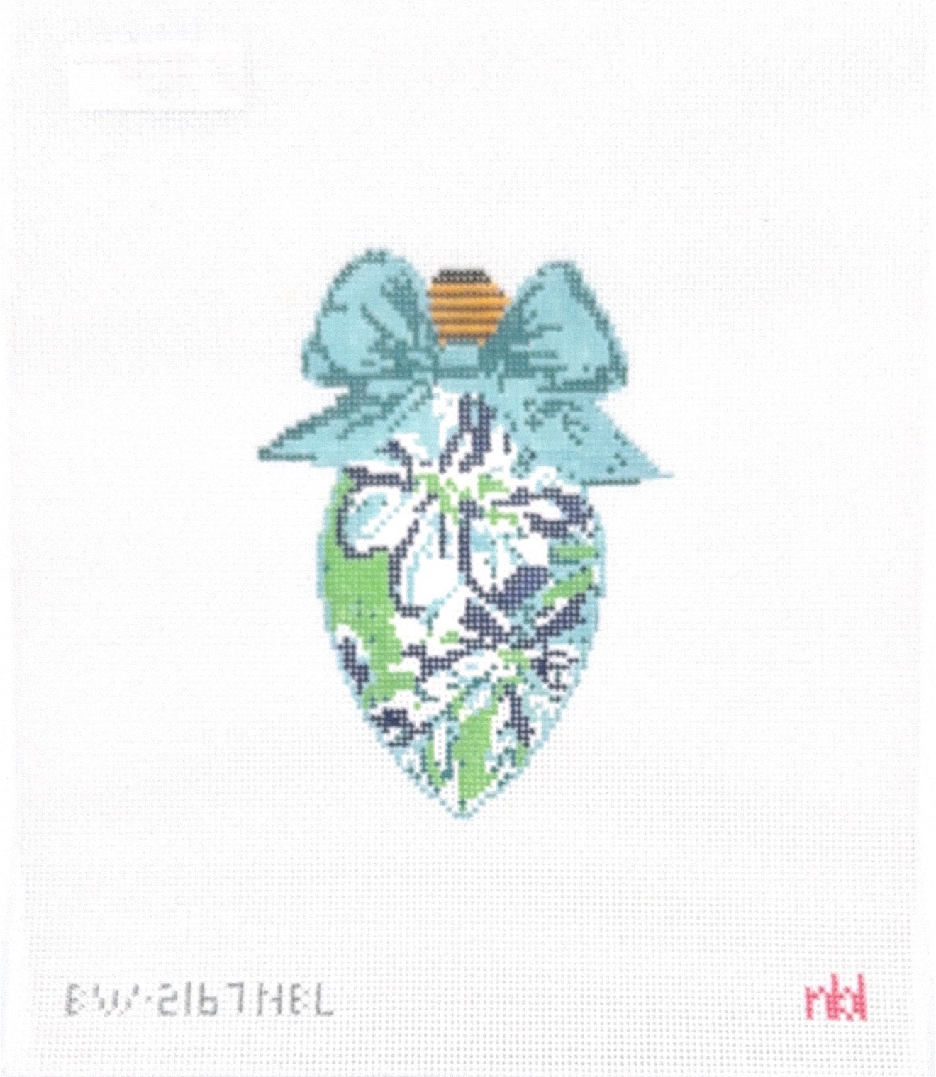 Bow Bulb Blue Floral