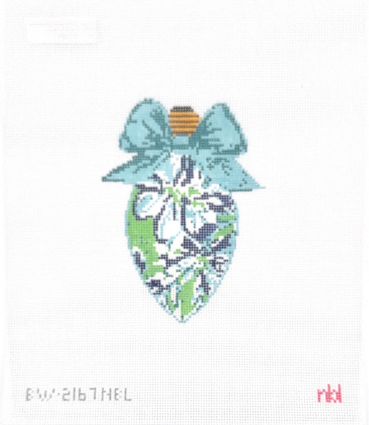 Bow Bulb Blue Floral