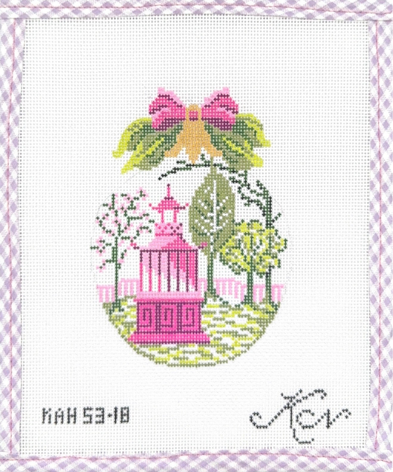 Pink Buds Over Garden Folly