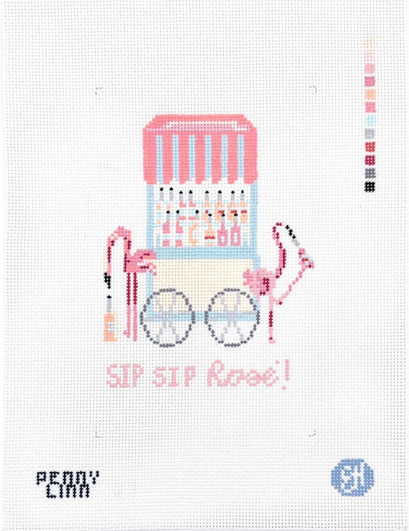 Flamingo Rose Cart