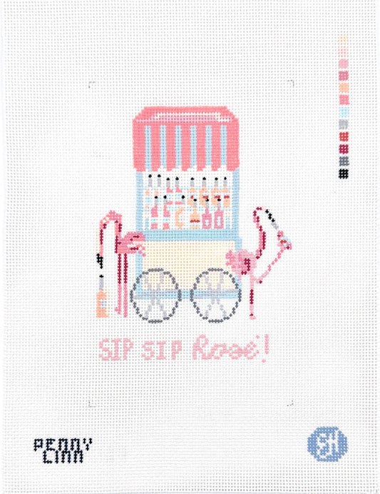 Flamingo Rose Cart