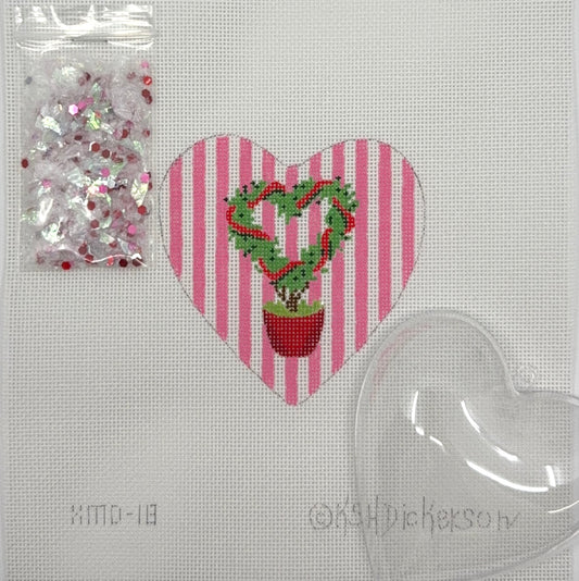 Heart Topiary Snowglobe