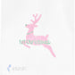1st Christmas Reindeer Pink with Stitch Guide