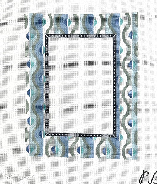 Squiggle Frame Blue