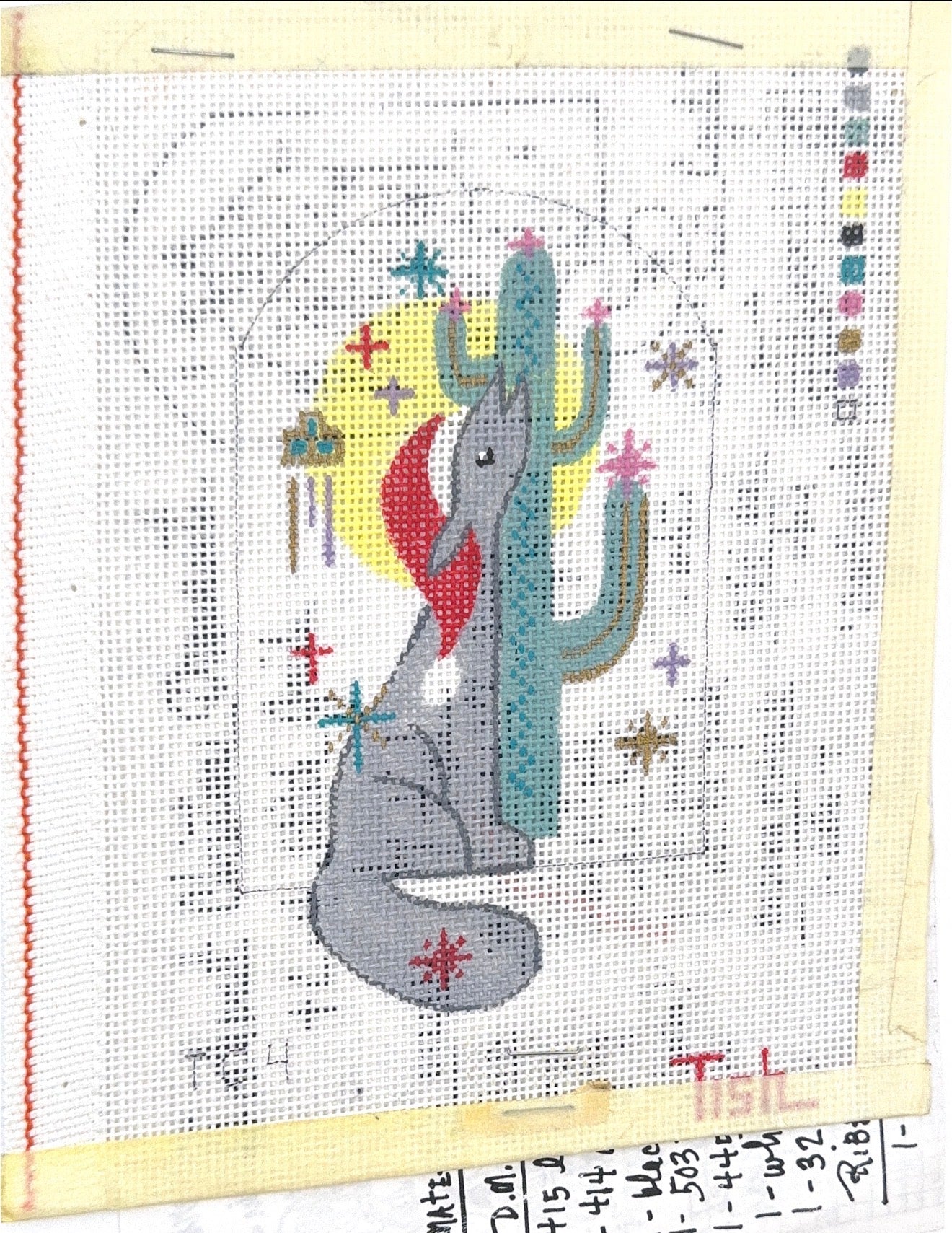 Southwest Coyote with Stitch Guide