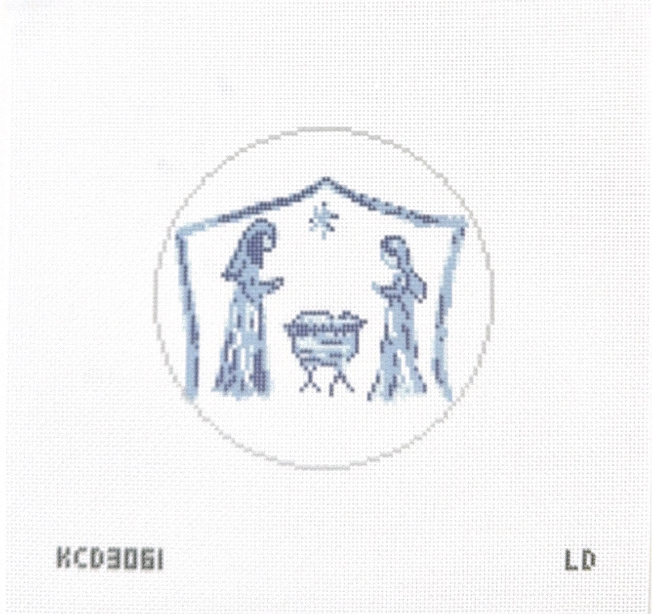 Blue and White Nativity