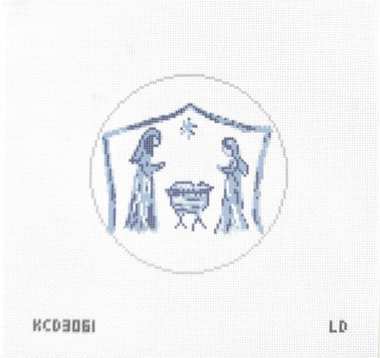 Blue and White Nativity