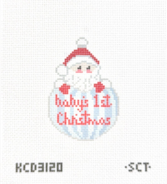 Baby's First Christmas Blue