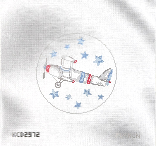 Biplane with Stars