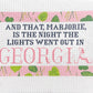Lights Went Out In Georgia