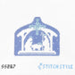 Blue & White Nativity Stable