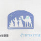 Blue and White Nativity Three Wise Men