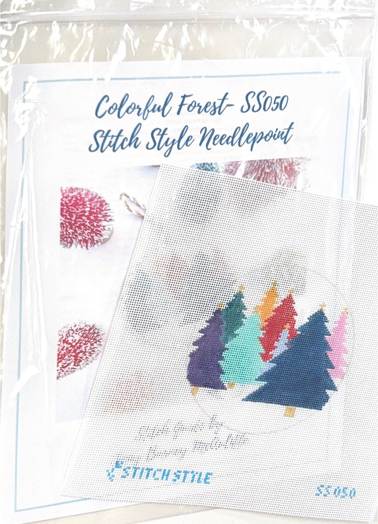 Colorful Forest with stitch guide