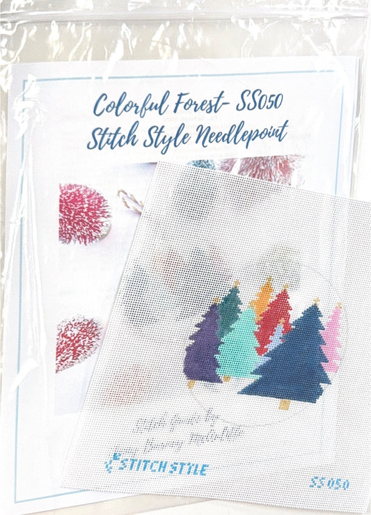 Colorful Forest with stitch guide