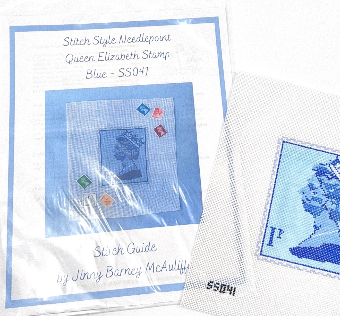 Queen Elizabeth Stamp with Stitch Guide