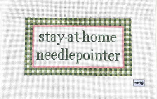 Stay-at-Home Needlepointed